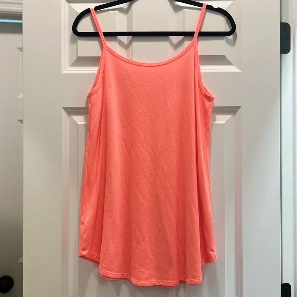 3/$19 Zenana outfitters neon coral swing tunic tank top